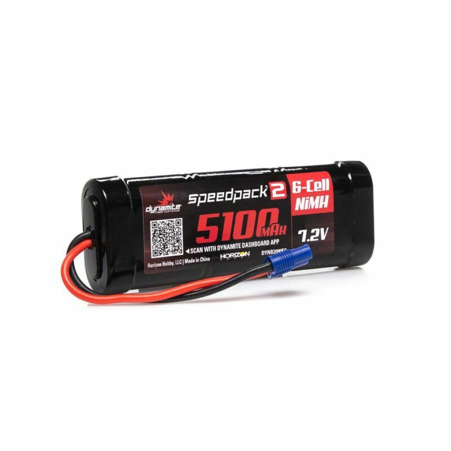 Boats * | Dynamite 7.2V 5100Mah 6-Cell Speedpack2 Flat Nimh Battery: Ec3 For Batteries