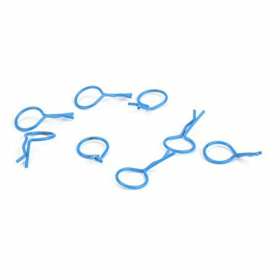 Boats * | Dynamite Bent Body Clips Blue (8) For Parts