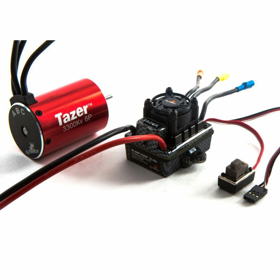 Boats * | Dynamite Tazer 1/10 6-Pole Waterproof Esc/Brushless Motor Combo V2, 3300Kv: 3.5Mm Bullet, Ec3 For Electronic Speed Controls