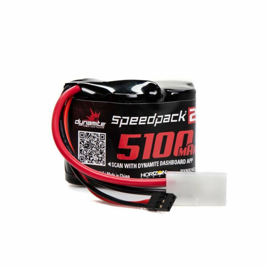 Boats * | Dynamite Speedpack2 6V 5100Mah 5C Nimh, Hump Receiver Pack, Baja 5B For Batteries