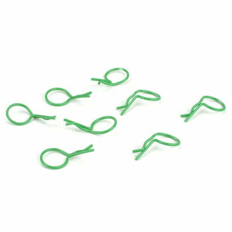 Boats * | Dynamite Bent Body Clips Green (8) For Parts