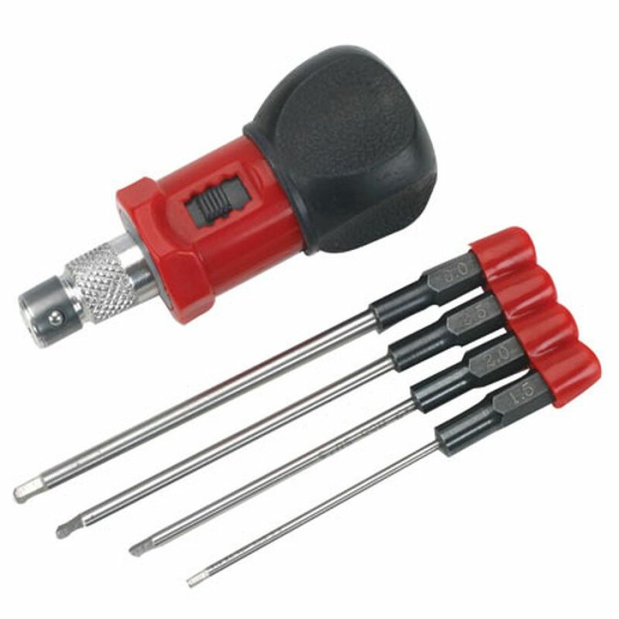 Cars & Trucks * | Dynamite 4-Piece Metric Hex Wrench Set With Handle For Tools