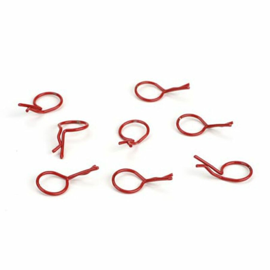 Boats * | Dynamite Bent Body Clips Red (8) For Parts