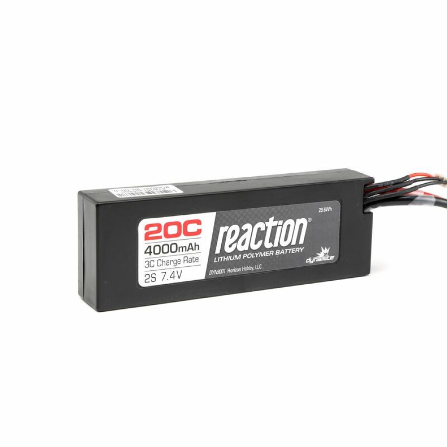 Boats * | Dynamite 7.4V 4000Mah 2S 20C Reaction Hardcase Lipo Battery: Ec3 For Batteries